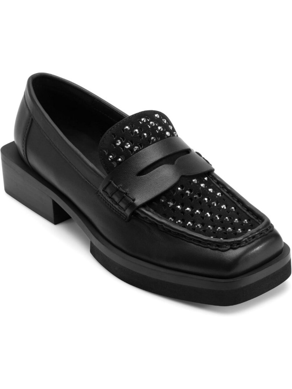 Chic Studded Heeled Loafers for Women | Stylish Comfort & Trendy Design